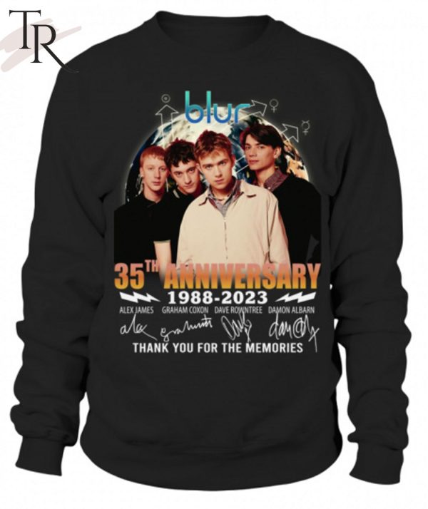 Blur 35th Anniversary 1988 – 2023 Thank You For The Memories T-Shirt