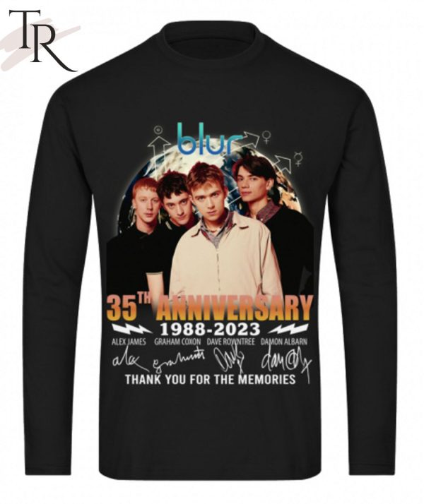 Blur 35th Anniversary 1988 – 2023 Thank You For The Memories T-Shirt