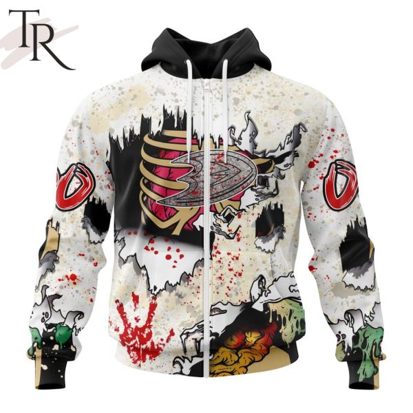NHL Anaheim Ducks Special Zombie Style For Halloween Hoodie