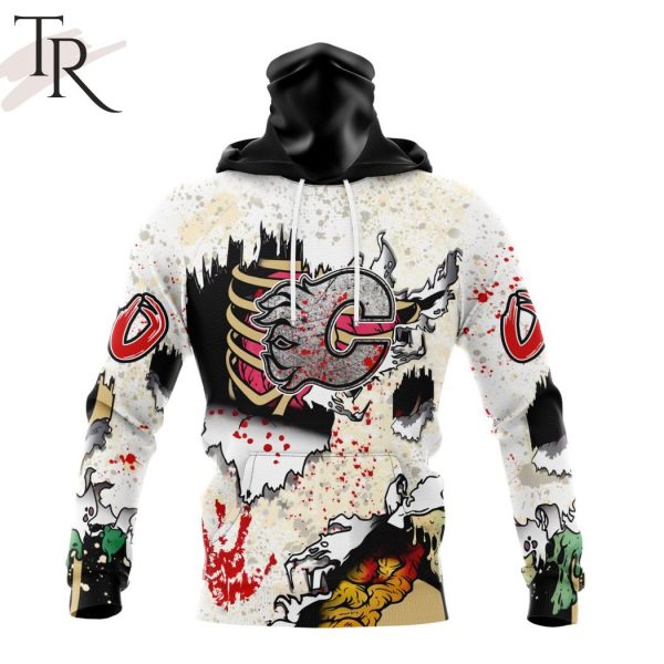 NHL Calgary Flames Special Zombie Style For Halloween Hoodie