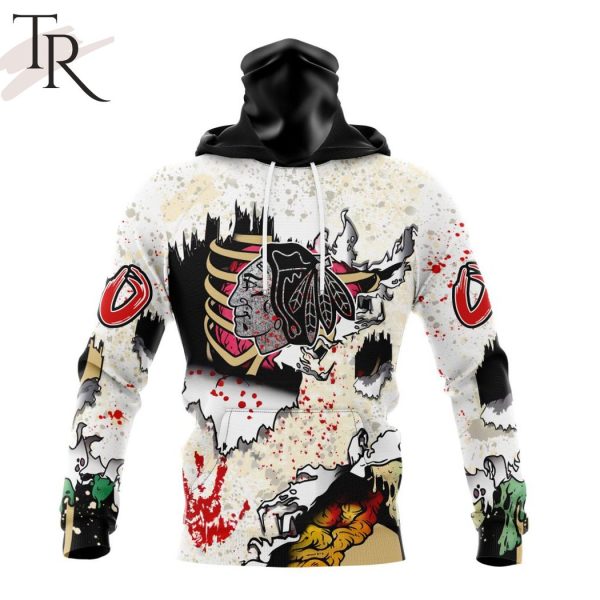 NHL Chicago Blackhawks Special Zombie Style For Halloween Hoodie