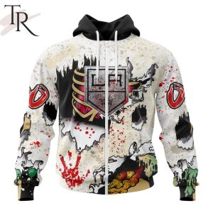 NHL Los Angeles Kings Special Zombie Style For Halloween Hoodie