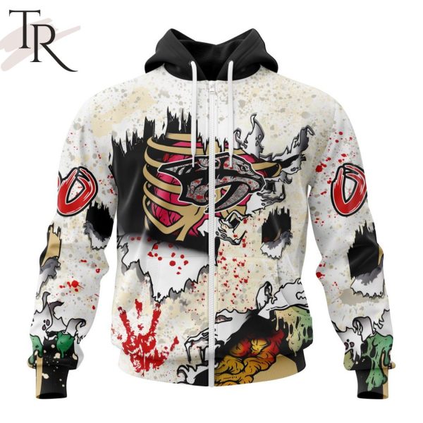 NHL Nashville Predators Special Zombie Style For Halloween Hoodie