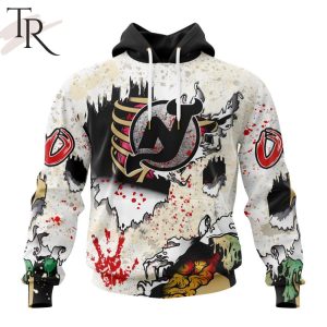 NHL New Jersey Devils Special Zombie Style For Halloween Hoodie