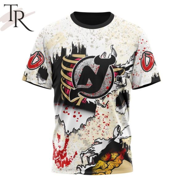 NHL New Jersey Devils Special Zombie Style For Halloween Hoodie