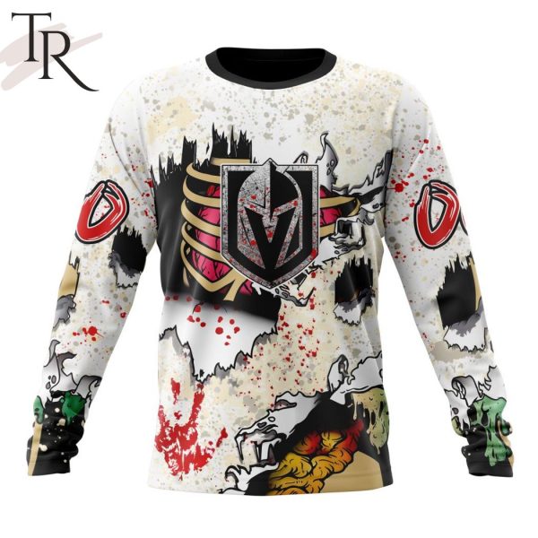 NHL Vegas Golden Knights Special Zombie Style For Halloween Hoodie