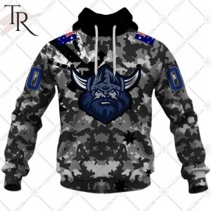 Personalized NRL Canberra Raiders Special Camo Military Flag Hoodie