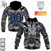 Personalized NRL Canberra Raiders Special Camo Military Flag Hoodie