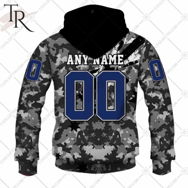 Personalized NRL Dolphins Special Camo Military Flag Hoodie