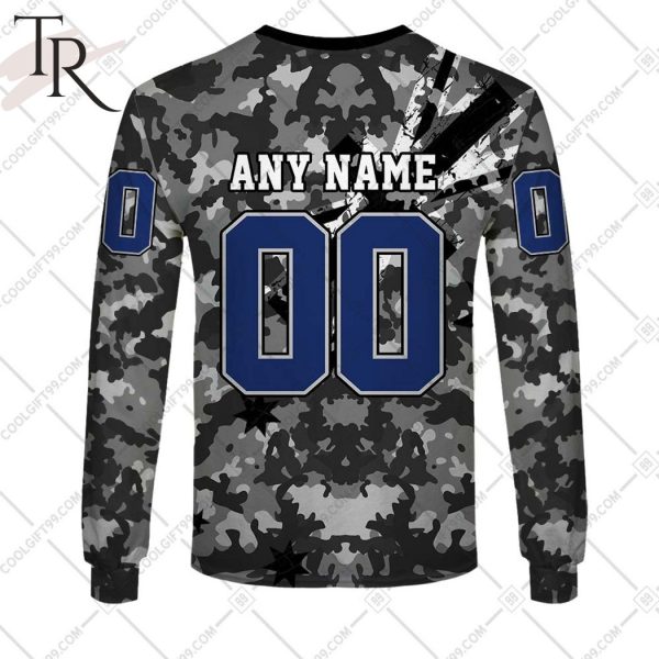 Personalized NRL Gold Coast Titans Special Camo Military Flag Hoodie