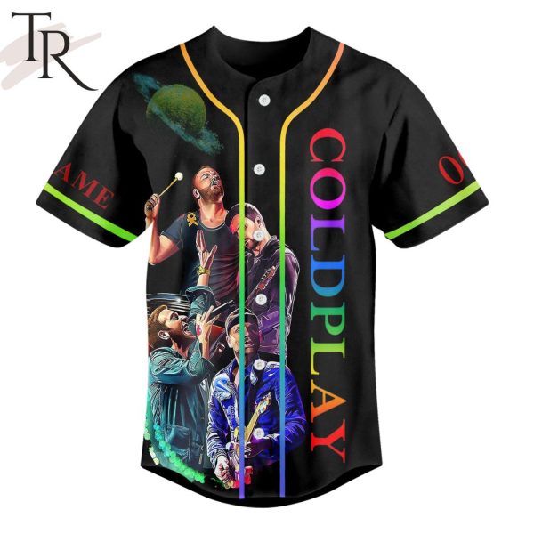 Custom Name And Number Music Of The Spheres Coldplay Baseball Jersey
