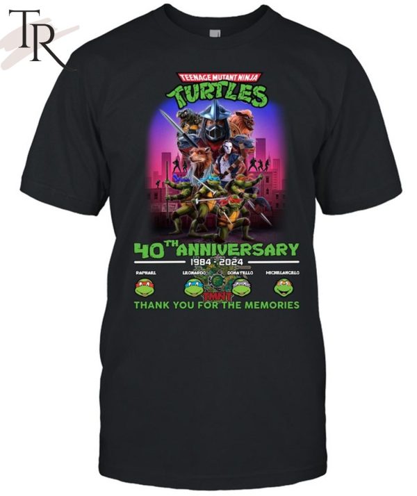 TMN Turtles 40th Anniversary 1984 – 2024 Thank You For The Memories T-Shirt