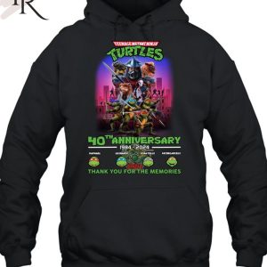 TMN Turtles 40th Anniversary 1984 – 2024 Thank You For The Memories T-Shirt