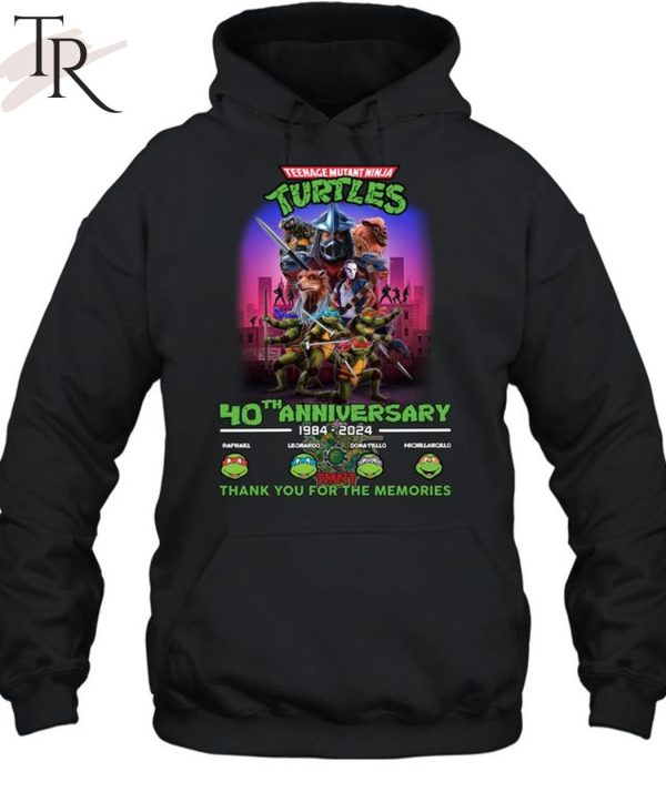 TMN Turtles 40th Anniversary 1984 – 2024 Thank You For The Memories T-Shirt