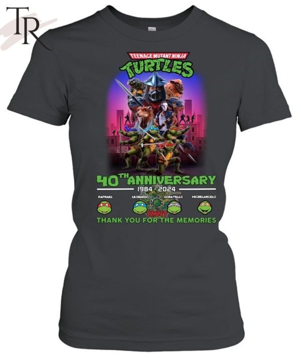 TMN Turtles 40th Anniversary 1984 – 2024 Thank You For The Memories T-Shirt