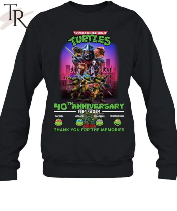 TMN Turtles 40th Anniversary 1984 – 2024 Thank You For The Memories T-Shirt