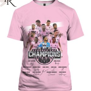 2023 Leagues Cup Champions Inter Miami Signature T-Shirt