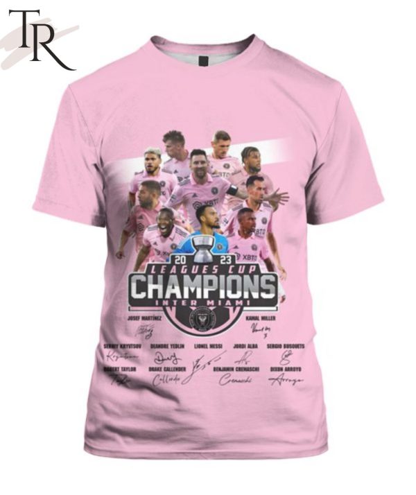 2023 Leagues Cup Champions Inter Miami Signature T-Shirt