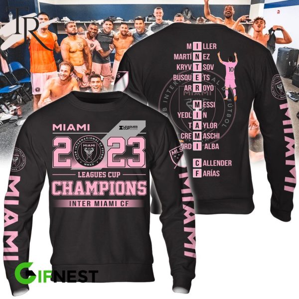 Inter Miami CF 2023 Leagues Cup Champion 3D Hoodie