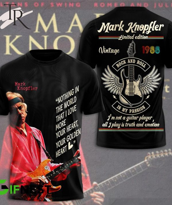 Mark Knopfler Limited Edition Rock And Roll Is My Passion T-Shirt