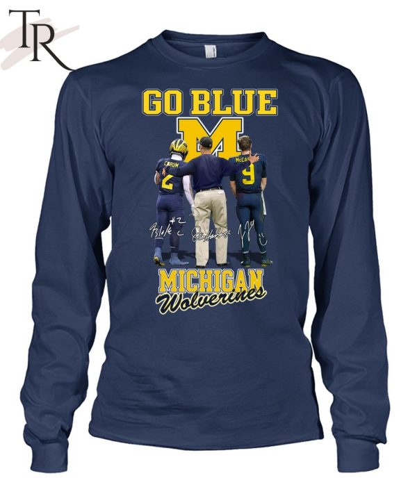 Go Blue Michigan Wolverines Signature T-Shirt