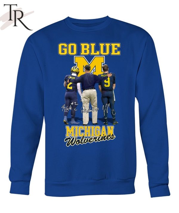 Go Blue Michigan Wolverines Signature T-Shirt