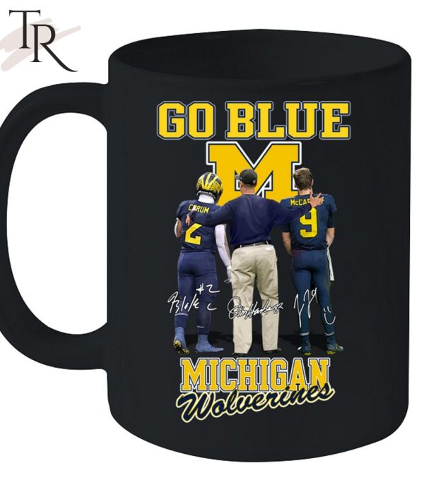 Go Blue Michigan Wolverines Signature T-Shirt