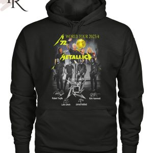 World Tour 2023 4 Metallica Since 1981 Signature Limited Edition T-Shirt