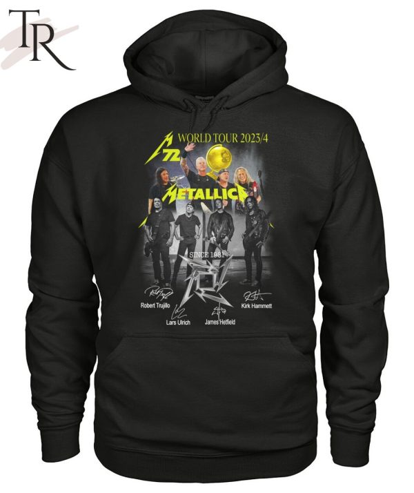 World Tour 2023 4 Metallica Since 1981 Signature Limited Edition T-Shirt