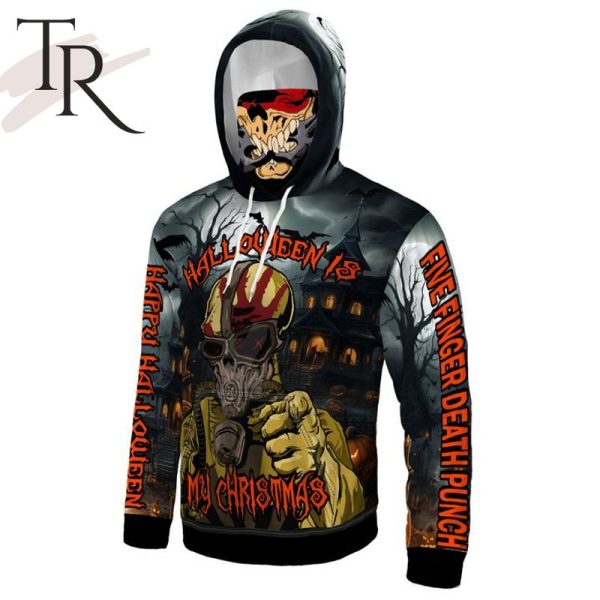 Five Finger Death Punch 5fdp – Halloween Gaiter Hoodie All-Over Print