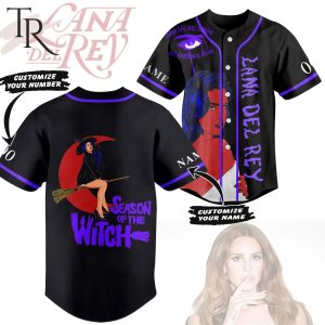 Custom Your Name And Number Season Of The Witch Lana Del Rey Baseball Jersey