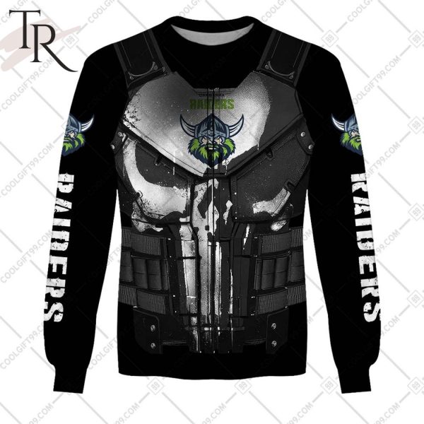 Personalized NRL Canberra Raiders Punisher Hoodie