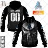 Personalized NRL Cronulla Sutherland Sharks Punisher Hoodie