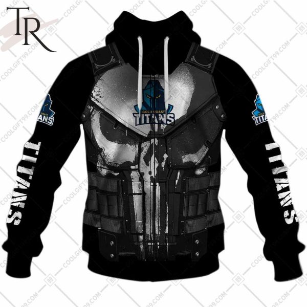 Personalized NRL Gold Coast Titans Punisher Hoodie