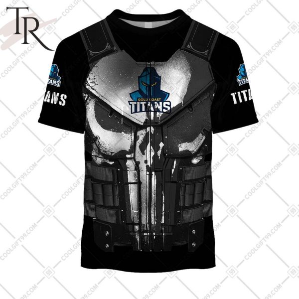 Personalized NRL Gold Coast Titans Punisher Hoodie