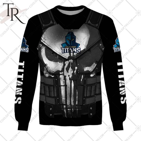 Personalized NRL Gold Coast Titans Punisher Hoodie