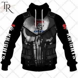 Personalized NRL Newcastle Knights Punisher Hoodie