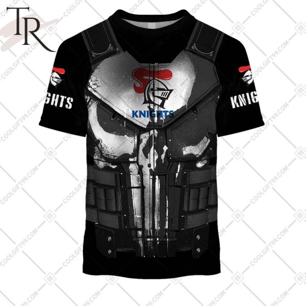 Personalized NRL Newcastle Knights Punisher Hoodie