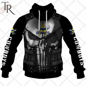 Personalized NRL North Queensland Cowboys Punisher Hoodie