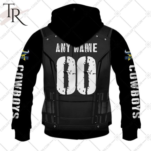 Personalized NRL North Queensland Cowboys Punisher Hoodie