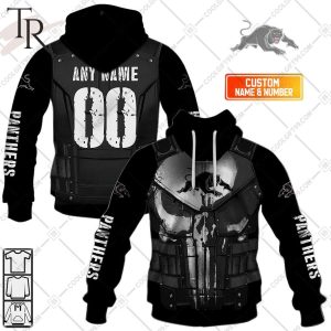 Personalized NRL Penrith Panthers Punisher Hoodie