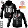 Personalized NRL Cronulla Sutherland Sharks Punisher Hoodie