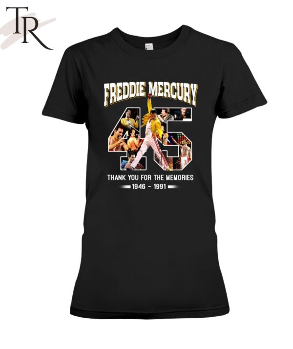 Freddie Mercury Thank You For The Memories 1946 – 1991 Unisex T-Shirt