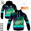 Personalized CFL Edmonton Elks Northern Lights Style Hoodie