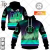 Personalized CFL Hamilton Tiger Cats Northern Lights Style Hoodie