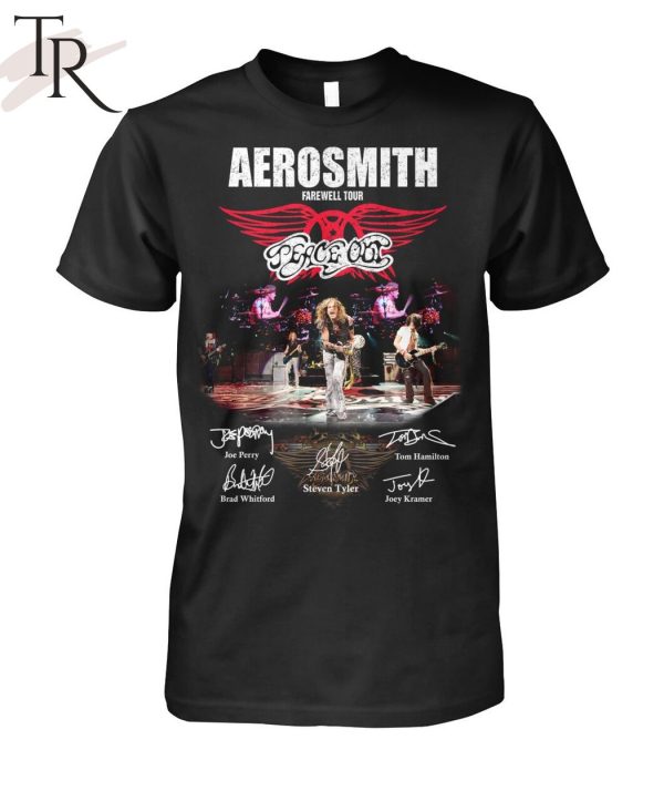 Aerosmith Farewell Tour And Their Signatures Unisex T-Shirt