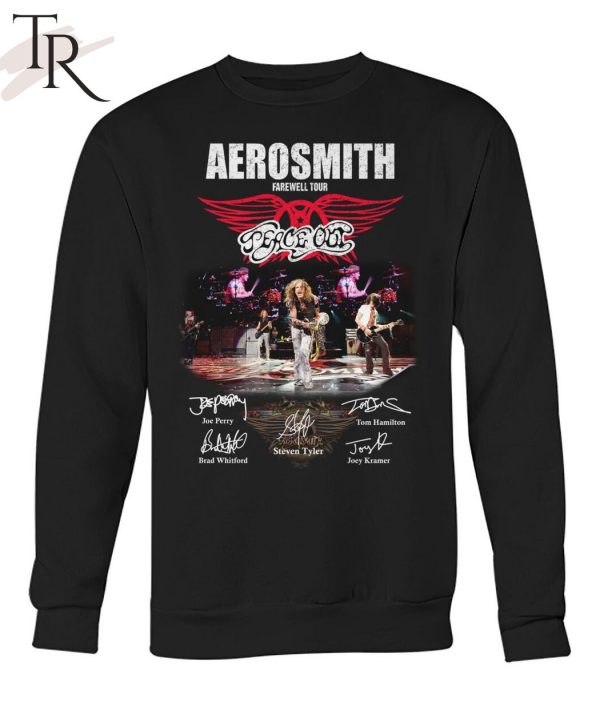 Aerosmith Farewell Tour And Their Signatures Unisex T-Shirt