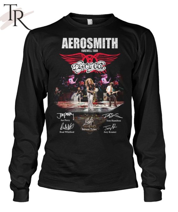 Aerosmith Farewell Tour And Their Signatures Unisex T-Shirt