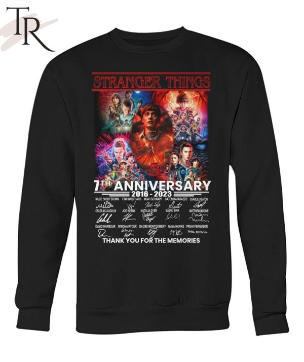 Stranger Things 7th Anniversary 2016 – 2023 Thank You For The Memories Unisex T-Shirt