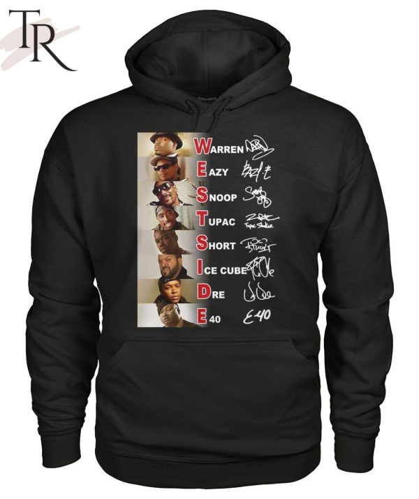 Westside Warren, Eazy, Snoop, Tupac, Short, Ice Cube, Dre, E40 Unisex T-Shirt